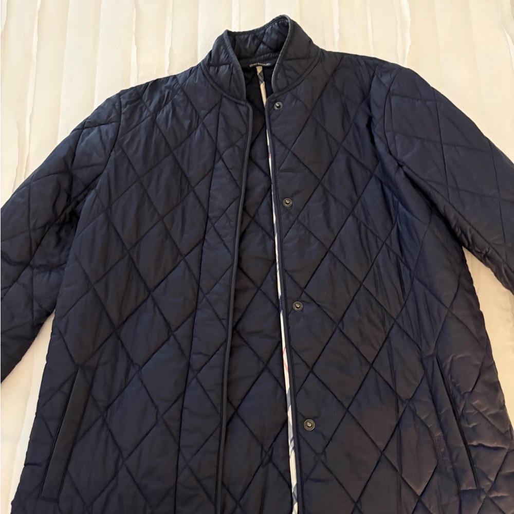 Barbour Quilted Navy Jacket